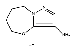 5H,6H,7H,8H-pyrazolo[3,2-b][1,3]oxazepin-3-amine hydrochloride Structure