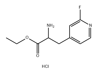 ethyl 2-amino-3-(2-fluoropyridin-4-yl)propanoate hydrochloride 구조식 이미지