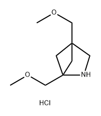 1,4-bis(methoxymethyl)-2-azabicyclo[2.1.1]hexane hydrochloride Structure