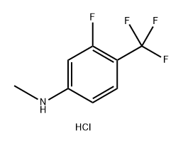 3-fluoro-N-methyl-4-(trifluoromethyl)aniline hydrochloride Structure