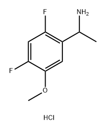 1-(2,4-difluoro-5-methoxyphenyl)ethan-1-amine hydrochloride Structure