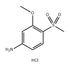 4-methanesulfonyl-3-methoxyaniline hydrochloride Structure