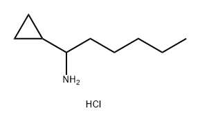 1-cyclopropylhexan-1-amine hydrochloride 구조식 이미지