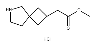 methyl 2-{6-azaspiro[3.4]octan-2-yl}acetate hydrochloride, Mixture of diastereomers Structure