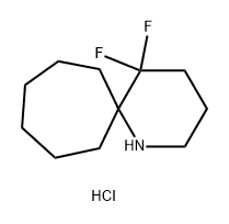 5,5-difluoro-1-azaspiro[5.6]dodecane hydrochloride Structure