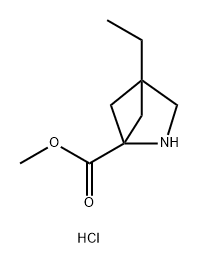 methyl 4-ethyl-2-azabicyclo[2.1.1]hexane-1-carboxylate hydrochloride Structure