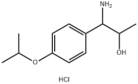 1-amino-1-[4-(propan-2-yloxy)phenyl]propan-2-ol hydrochloride Structure