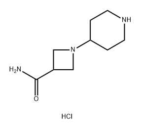 1-(piperidin-4-yl)azetidine-3-carboxamide dihydrochloride Structure