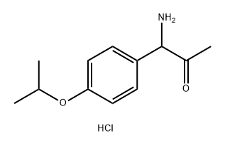 1-amino-1-[4-(propan-2-yloxy)phenyl]propan-2-one hydrochloride Structure