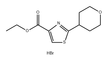 ethyl 2-(oxan-4-yl)-1,3-thiazole-4-carboxylate hydrobromide Structure