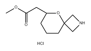 methyl 2-{5-oxa-2-azaspiro[3.5]nonan-6-yl}acetate hydrochloride Structure