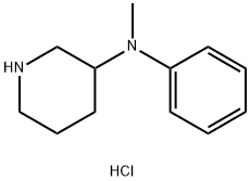 N-methyl-N-phenylpiperidin-3-amine hydrochloride Structure