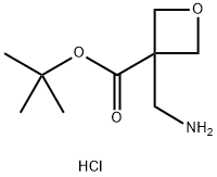 tert-butyl 3-(aminomethyl)oxetane-3-carboxylate hydrochloride Structure