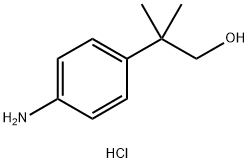 2-(4-aminophenyl)-2-methylpropan-1-ol hydrochloride Structure