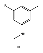 3-fluoro-N,5-dimethylaniline hydrochloride Structure