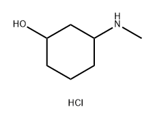 3-(methylamino)cyclohexan-1-ol hydrochloride, Mixture of diastereomers Structure