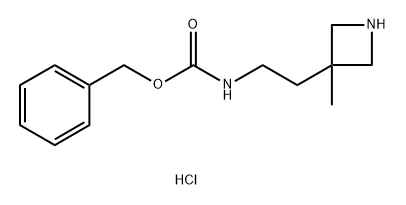 benzyl N-[2-(3-methylazetidin-3-yl)ethyl]carbamate hydrochloride 구조식 이미지