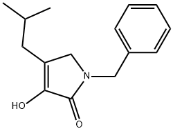 1,5-Dihydro-3-hydroxy-4-(2-methylpropyl)-1-(phenylmethyl)-2H-pyrrol-2-one Structure