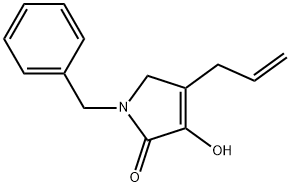 1,5-Dihydro-3-hydroxy-1-(phenylmethyl)-4-(2-propen-1-yl)-2H-pyrrol-2-one Structure