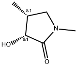 (3R,4R)-3-Hydroxy-1,4-dimethyl-2-pyrrolidinone Structure