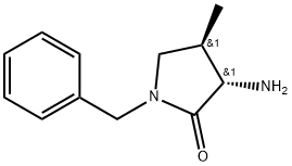 (3S,4R)-3-Amino-4-methyl-1-(phenylmethyl)-2-pyrrolidinone Structure