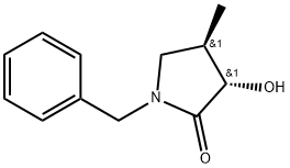 (3S,4R)-3-Hydroxy-4-methyl-1-(phenylmethyl)-2-pyrrolidinone Structure