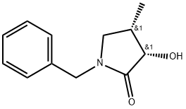 (3S,4S)-3-Hydroxy-4-methyl-1-(phenylmethyl)-2-pyrrolidinone Structure