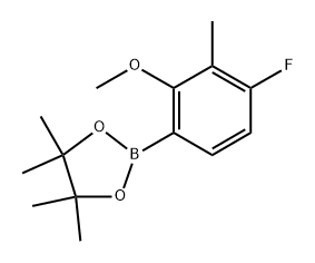 2-(4-Fluoro-2-methoxy-3-methylphenyl)-4,4,5,5-tetramethyl-1,3,2-dioxaborolane Structure