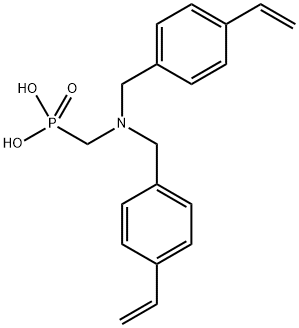 bis[(4-ethenylphenyl)methyl]amino]methyl] phosphonic acid Structure