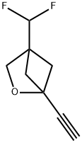 4-(Difluoromethyl)-1-ethynyl-2-oxabicyclo[2.1.1]hexane Structure
