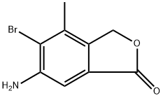 6-Amino-5-bromo-4-methylisobenzofuran-1(3H)-one Structure