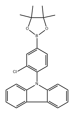 9-(2-chloro-4-(4,4,5,5-tetramethyl-1,3,2-dioxaborolan-2-yl)phenyl)-9H-carbazole Structure