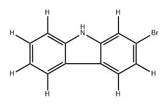 9H-Carbazole-1,2,3,4,5,6,8-d7, 7-bromo- Structure