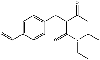 α-acetyl-4-ethenyl-N,N-diethyl benzenepropanamide 구조식 이미지
