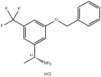 Benzenemethanamine, α-methyl-3-(phenylmethoxy)-5-(trifluoromethyl)-, hydrochloride (1:1), (αR)- Structure