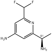 (R)-2-(1-Aminoethyl)-6-(difluoromethyl)pyridin-4-amine Structure