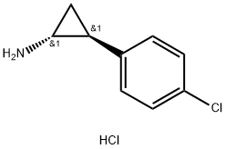 Cyclopropanamine, 2-(4-chlorophenyl)-, hydrochloride (1:1), (1R,2S)-rel- Structure