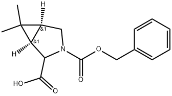 3-(Phenylmethyl) (1R,5S)-6,6-dimethyl-3-azabicyclo[3.1.0]hexane-2,3-dicarboxylate Structure