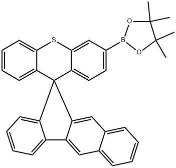 4,4,5,5-tetramethyl-2-(spiro[benzo[b]fluorene-11,9'-thioxanthen]-3'-yl)-1,3,2-dioxaborolane Structure