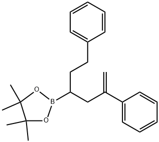 2-(1,5-diphenylhex-5-en-3-yl)-4,4,5,5-tetramethyl-1,3,2-dioxaborolane Structure