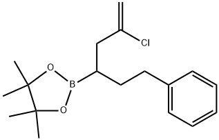 2-(5-chloro-1-phenylhex-5-en-3-yl)-4,4,5,5-tetramethyl-1,3,2-dioxaborolane Structure