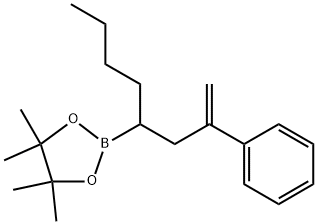 4,4,5,5-tetramethyl-2-(2-phenyloct-1-en-4-yl)-1,3,2-dioxaborolane Structure