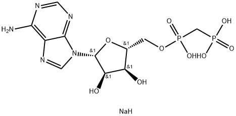 Adenosine 5'-methylenediphosphate (sodium salt) Structure