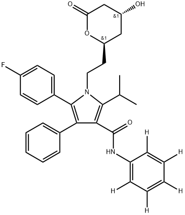 Atorvastatin lactone-[d5] Structure