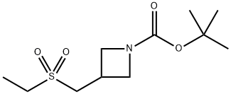 tert-Butyl 3-((ethylsulfonyl)methyl)azetidine-1-carboxylate Structure