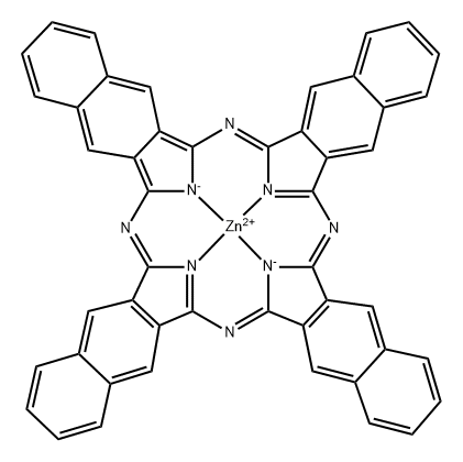 Zinc, [37H,39H-tetranaphtho[2,3-b:2',3'-g:2'',3''-l:2''',3'''-q]porphyrazinato(2-)-κN37,κN38,κN39,κN40]-, (SP-4-1)- Structure