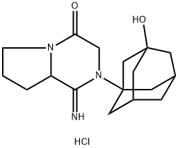 Pyrrolo[1,2-a]pyrazin-4(1H)-one, hexahydro-2-(3-hydroxytricyclo[3.3.1.13,7]dec-1-yl)-1-imino-, hydrochloride (1:1) 구조식 이미지