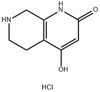 1,7-Naphthyridin-2(1H)-one, 5,6,7,8-tetrahydro-4-hydroxy-, hydrochloride (1:1) 구조식 이미지