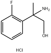 2-AMINO-2-(2-FLUOROPHENYL)PROPAN-1-OL HYDROCHLORIDE 구조식 이미지
