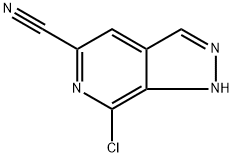 7-chloro-lH-pyrazolo[3, 4- c]pyridine-5-carbonitrile Structure